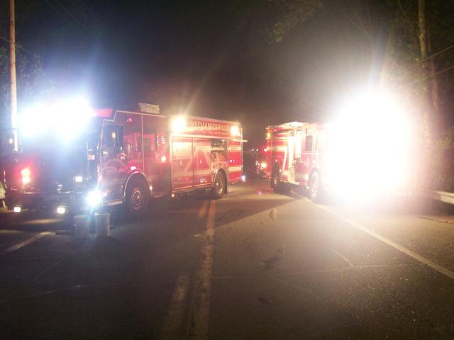 Rescue and Wagon operate on the scene